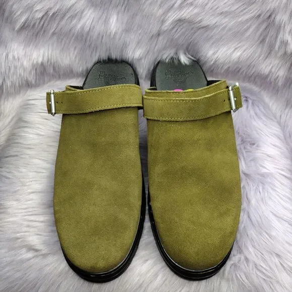 NEW Dr. Martens Brookline Mule Olive Green Suede Slingback Men\'s Size 14 Nwot NEW Dr. Martens Brookline Mule Olive Green Suede Slingback  main image 2